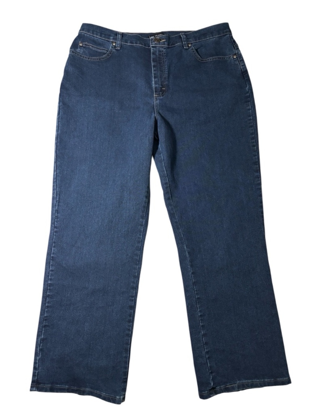 Lee Relaxed Fit Bootcut Jeans Petite 16 Dark Wash Y2K Classic Americana Denim